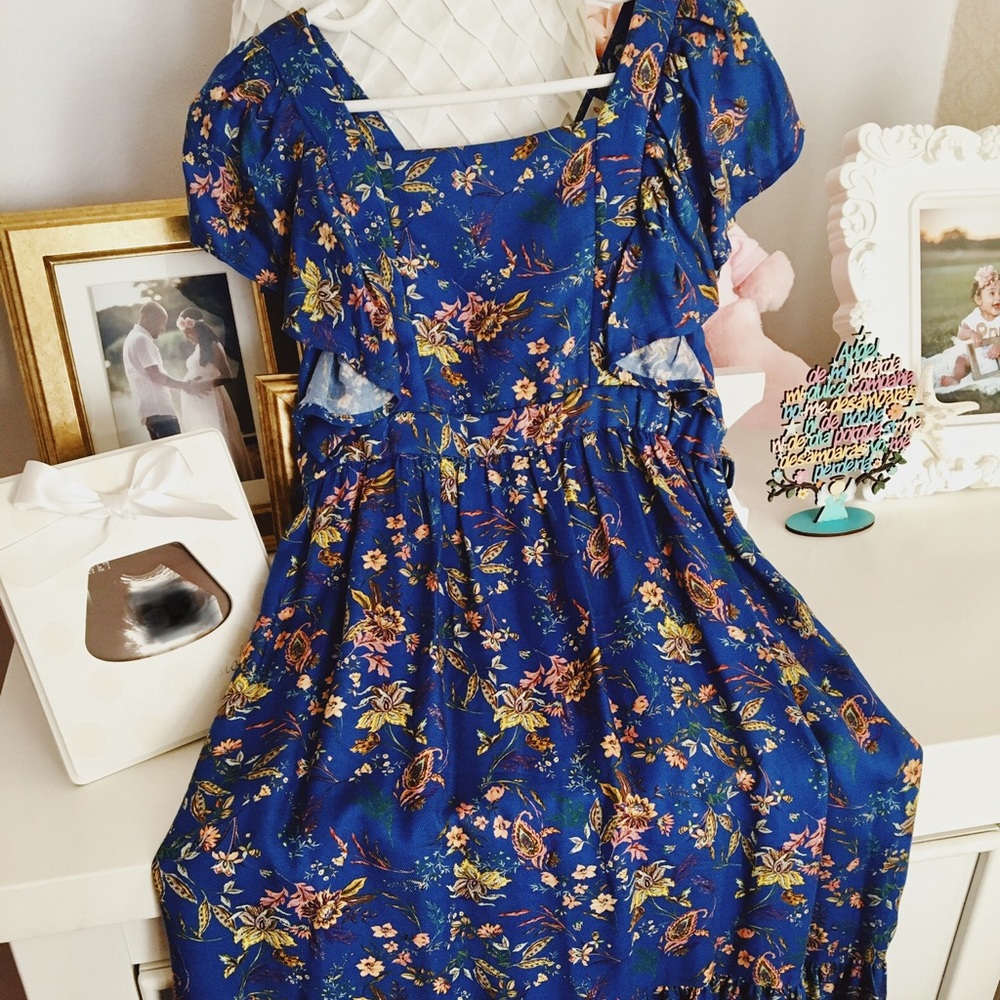 Blue Floral Zara dress